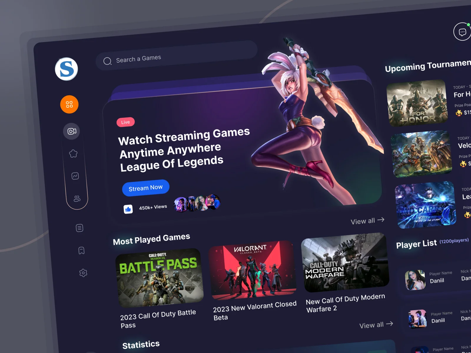 slider-2-gaming-dashboard-web-development-portfolio-bmv-system-integration